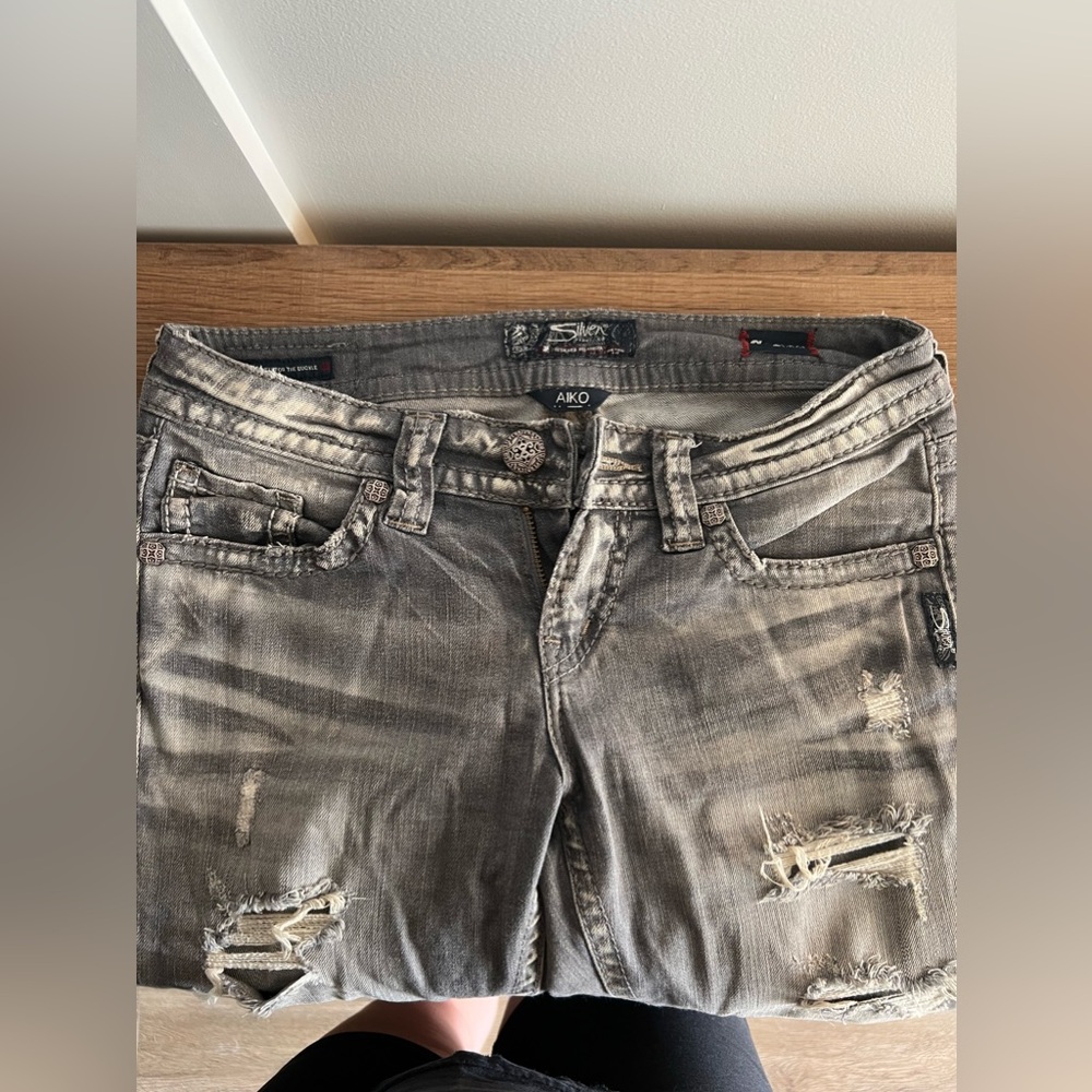 Silver women’s jeans size 25